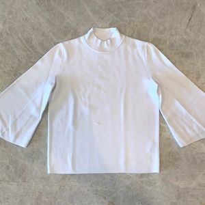 White COS 3/4 Bell Sleeve Sweater